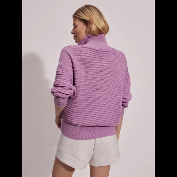 Varley Tara Pointelle Half-Zip Knit - Picture 3 of 16